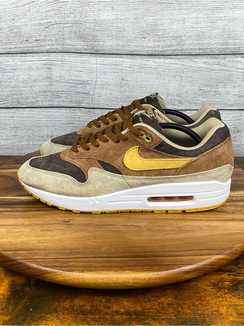 Nike Air Max 1 Ugly Duckling Pecan Brown Yellow Shoe DZ0482-200 Men’s Size 12